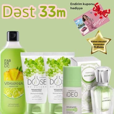 FABERLIC ətir və bədən baxımı dəstləri 1) Dəst – 33 m - Vitamania lalafo.az -da FABERLIC ətir və bədən baxımı dəstləri 1) Dəst – 33 m - Vitamania