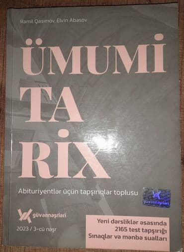 Ümumi tarix güvən tapşırıqlar toplusu 2023-cü il vəziyyəti yeni lalafo.az -da Ümumi tarix güvən tapşırıqlar toplusu 2023-cü il vəziyyəti yeni