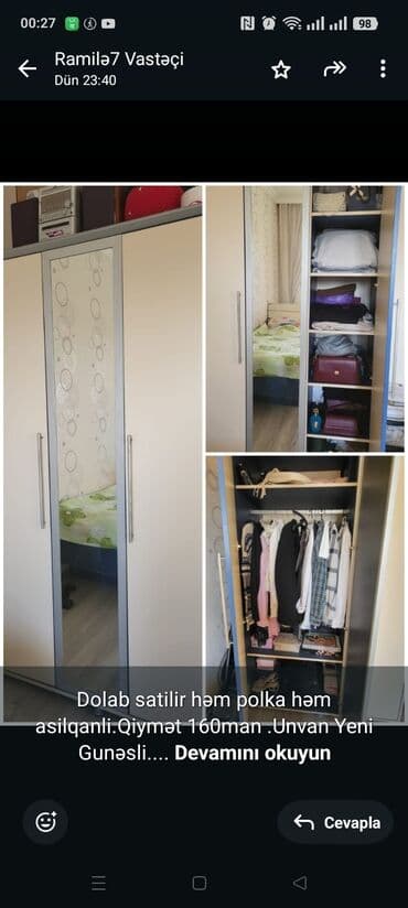 Dolab-asılqan lalafo.az -da Dolab-asılqan