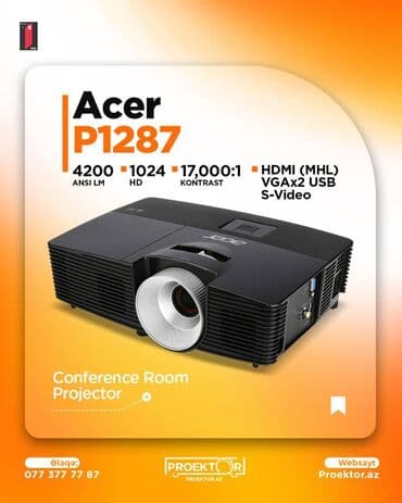 İşlənmiş Portativ Proyektor Acer, Ödənişli çatdırılma lalafo.az -da İşlənmiş Portativ Proyektor Acer, Ödənişli çatdırılma