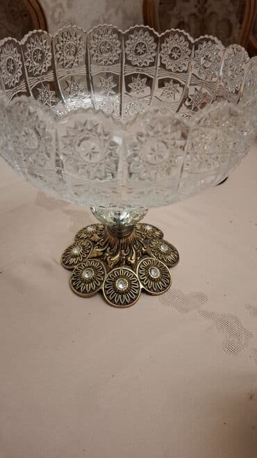 Tort və şiriniyyat qabı, Xrustal lalafo.az -da — 2 Tort və şiriniyyat qabı, Xrustal — 2