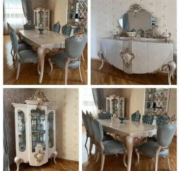 Qonaq otağı üçün, Açılmayan, Dördbucaq masa, 6 stul lalafo.az -da Qonaq otağı üçün, Açılmayan, Dördbucaq masa, 6 stul