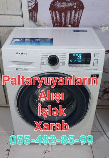 Paltaryuyan maşın Samsung, 7 kq, İşlənmiş, Avtomat, Qurutma var, Pulsuz çatdırılma, Ödənişli çatdırılma lalafo.az -da Paltaryuyan maşın Samsung, 7 kq, İşlənmiş, Avtomat, Qurutma var, Pulsuz çatdırılma, Ödənişli çatdırılma