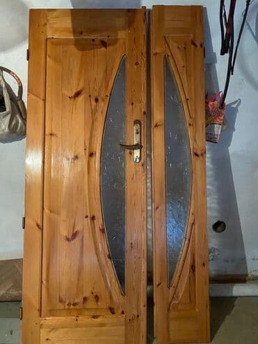 Taxta qapı və PVC pəncərə dəsti - Qapı: təbii ağacdan (şam lalafo.az -da Taxta qapı və PVC pəncərə dəsti - Qapı: təbii ağacdan (şam