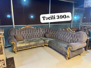 Künc divan, İşlənmiş, Açılmayan, Bazasız, Vеlur parça, Çatdırılma yoxdur lalafo.az -da Künc divan, İşlənmiş, Açılmayan, Bazasız, Vеlur parça, Çatdırılma yoxdur