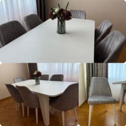 Qonaq otağı üçün, İşlənmiş, Açılan, Kvadrat masa, 6 stul lalafo.az -da Qonaq otağı üçün, İşlənmiş, Açılan, Kvadrat masa, 6 stul