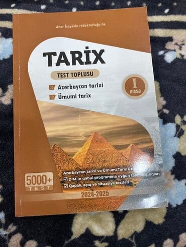 Məhsul: “Tarix – Test Toplusu” (I hissə) Xüsusiyyətlər: - Azərbaycan lalafo.az -da Məhsul: “Tarix – Test Toplusu” (I hissə) Xüsusiyyətlər: - Azərbaycan