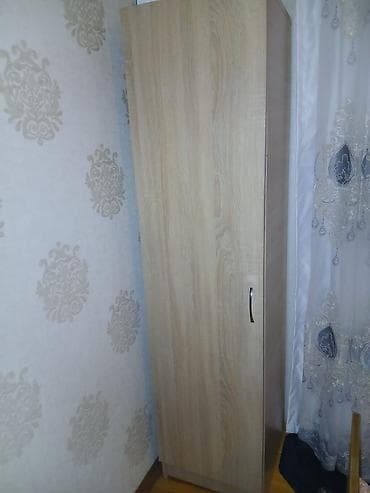 Tək qapılı paltar şkafı - Material: laminat (açıq palıd rəngi) - lalafo.az -da Tək qapılı paltar şkafı - Material: laminat (açıq palıd rəngi) -