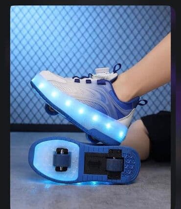 - LED işıqlı təkərli idman ayaqqabısı. Aşağı hissədə mavi LED işıqlar lalafo.az -da - LED işıqlı təkərli idman ayaqqabısı. Aşağı hissədə mavi LED işıqlar