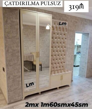 Dəhliz üçün şkaf-vestiyer dəsti - Ölçülər: 2 m (hündürlük) x 1.60 m lalafo.az -da Dəhliz üçün şkaf-vestiyer dəsti - Ölçülər: 2 m (hündürlük) x 1.60 m