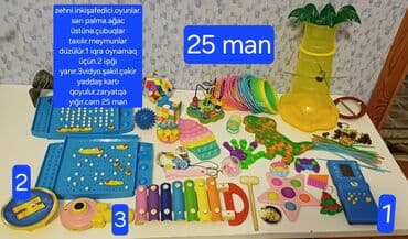 Zehni inkişafı dəstəkləyən oyun və oyuncaq dəsti. Tərkibdə: - Sarı lalafo.az -da Zehni inkişafı dəstəkləyən oyun və oyuncaq dəsti. Tərkibdə: - Sarı
