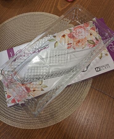 Zangan Glass şüşə servis qabı - Model: Roulette Dish (1 ədəd) - lalafo.az -da Zangan Glass şüşə servis qabı - Model: Roulette Dish (1 ədəd) -