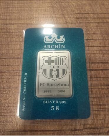 ARCHIN – FC Barcelona temalı gümüş külçə Xüsusiyyətlər: - Brend lalafo.az -da ARCHIN – FC Barcelona temalı gümüş külçə Xüsusiyyətlər: - Brend