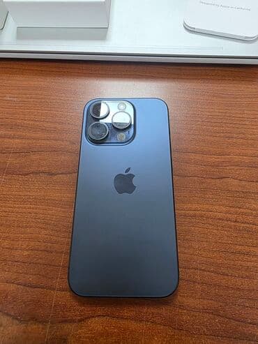 IPhone 15 Pro, 256 GB, Blue Titanium, Zəmanət, Barmaq izi, Simsiz şarj lalafo.az -da IPhone 15 Pro, 256 GB, Blue Titanium, Zəmanət, Barmaq izi, Simsiz şarj