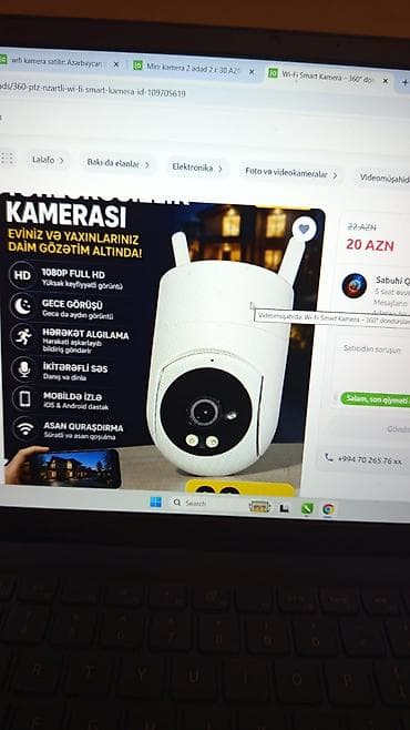 Catdirilma Var✅ Wifi Kamera Telfonla Izliyir Nezaret Edirsiz Kameraya lalafo.az -da Catdirilma Var✅ Wifi Kamera Telfonla Izliyir Nezaret Edirsiz Kameraya