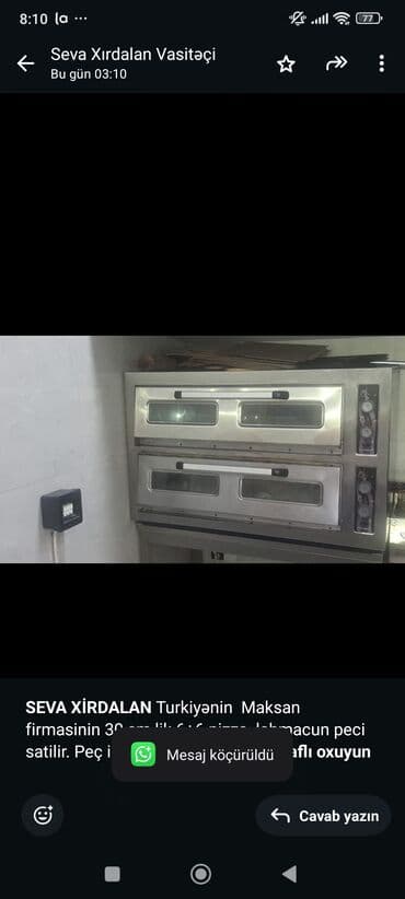 *SEVA XİRDALAN* Turkiyənin Maksan firmasinin 30 sm lik 6+6 pizza lalafo.az -da *SEVA XİRDALAN* Turkiyənin Maksan firmasinin 30 sm lik 6+6 pizza