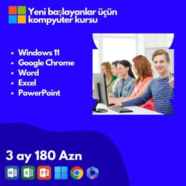 Kompüter kursu: Microsoft Office, Onlayn lalafo.az -da Kompüter kursu: Microsoft Office, Onlayn