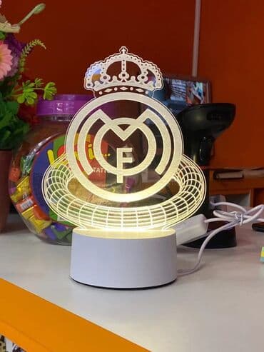 Futbol klub logolu iṣiqli lampa lalafo.az -da Futbol klub logolu iṣiqli lampa