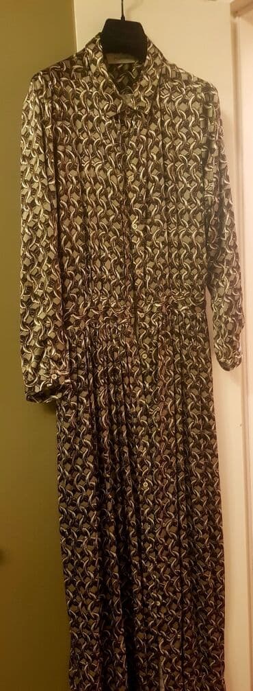 Ağılını Италиянский бренд.Чистый шёлк длинное платье с карманами lalafo.az -da Ağılını Италиянский бренд.Чистый шёлк длинное платье с карманами