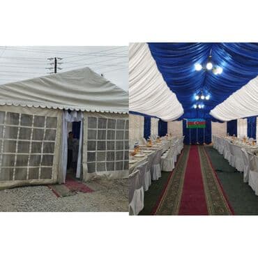 15 metrə çadırdır 100 nəfərlik. Stol stul göründüyü kimi. Üsd yan lalafo.az -da 15 metrə çadırdır 100 nəfərlik. Stol stul göründüyü kimi. Üsd yan