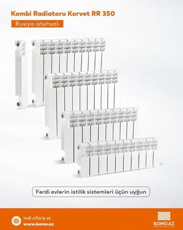 Yeni Seksiyalı Radiator Alüminium lalafo.az -da Yeni Seksiyalı Radiator Alüminium