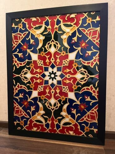 Şüşə üzərində əl işləməsi dekorativ panel - Material: qalın şüşə lalafo.az -da Şüşə üzərində əl işləməsi dekorativ panel - Material: qalın şüşə