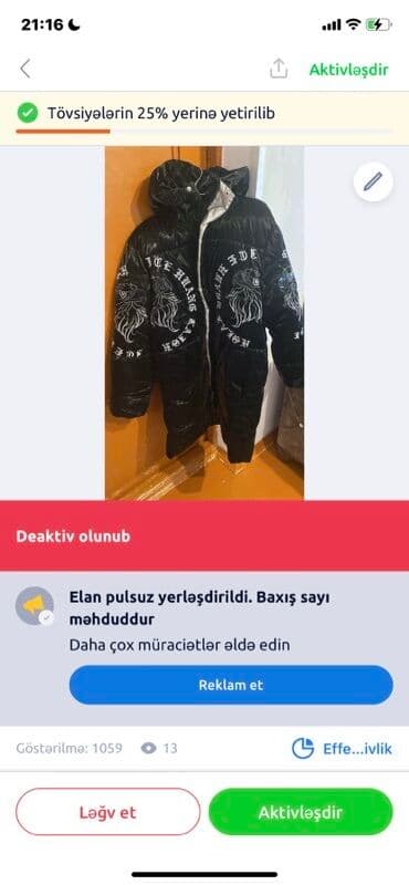 Qara rəngli uzun şişmə qış kurtkası - Rəng: qara, parıltılı material lalafo.az -da Qara rəngli uzun şişmə qış kurtkası - Rəng: qara, parıltılı material