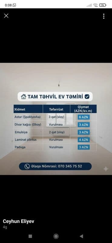 Anbar: Malyar, 5 ildən artıq təcrübə, Tam iş günü lalafo.az -da — 1 Anbar: Malyar, 5 ildən artıq təcrübə, Tam iş günü — 1