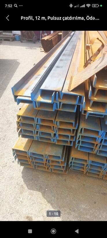 Profillər, şvellerlər: Profil, 6 m, Ödənişli çatdırılma, Pulsuz çatdırılma, Kredit yoxdur lalafo.az -da — 3 Profillər, şvellerlər: Profil, 6 m, Ödənişli çatdırılma, Pulsuz çatdırılma, Kredit yoxdur — 3
