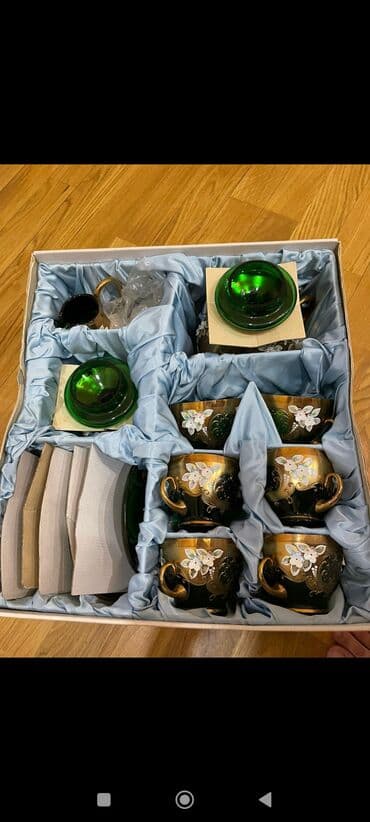 Çay dəsti, rəng - Yaşıl, Bohemia, 6 nəfərlik lalafo.az -da Çay dəsti, rəng - Yaşıl, Bohemia, 6 nəfərlik