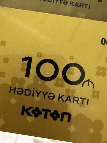 Koton hədiyyə kartı – 100 ₼ satılır. Endirim olunacaq lalafo.az -da Koton hədiyyə kartı – 100 ₼ satılır. Endirim olunacaq