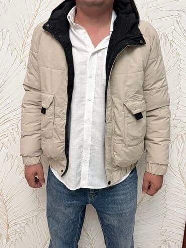 Kişi üçün qışlıq kurtka - Rəng: açıq bej (içi qara kontrast astarlı) lalafo.az -da Kişi üçün qışlıq kurtka - Rəng: açıq bej (içi qara kontrast astarlı)