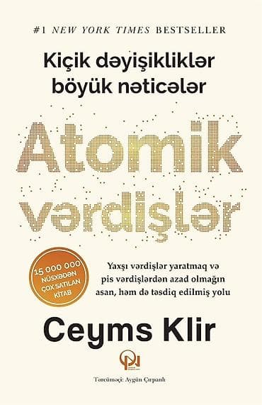 “Atomik vərdişlər” – Ceyms Klir Janr: Özünüinkişaf, psixologiya lalafo.az -da “Atomik vərdişlər” – Ceyms Klir Janr: Özünüinkişaf, psixologiya