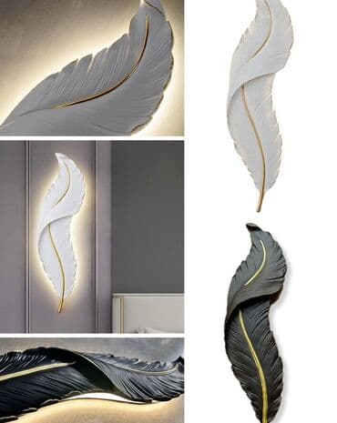 Lələk formalı bu divar lampası müasir dizaynı ilə otaqlarınıza lalafo.az -da Lələk formalı bu divar lampası müasir dizaynı ilə otaqlarınıza