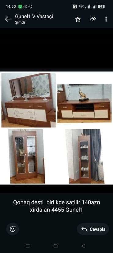 Qonaq desti birlikde satilir 140azn xirdalan 4455 Gunel1 lalafo.az -da Qonaq desti birlikde satilir 140azn xirdalan 4455 Gunel1