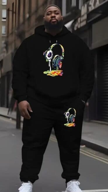 Kişilər üçün kapuşonlu idman dəsti - 2 hissə: kapüşonlu svitşot və lalafo.az -da Kişilər üçün kapuşonlu idman dəsti - 2 hissə: kapüşonlu svitşot və