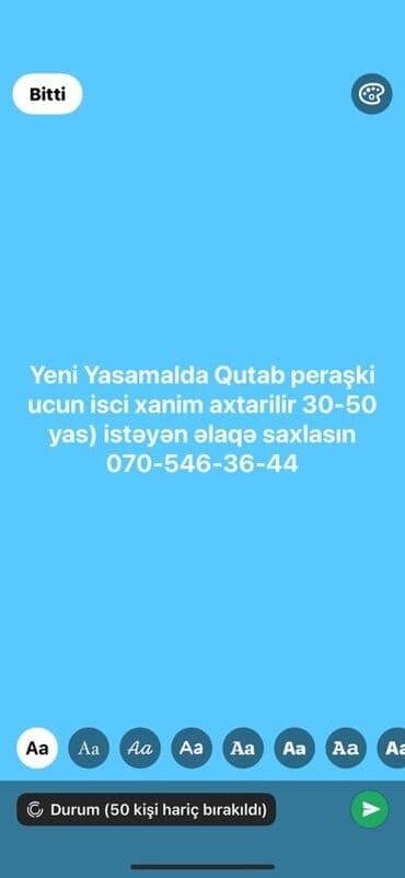 Aşpaz tələb olunur, Qutabçı, 30-45 yaş lalafo.az -da Aşpaz tələb olunur, Qutabçı, 30-45 yaş