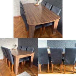 Qonaq otağı üçün, İşlənmiş, Açılan, Kvadrat masa, 6 stul lalafo.az -da Qonaq otağı üçün, İşlənmiş, Açılan, Kvadrat masa, 6 stul