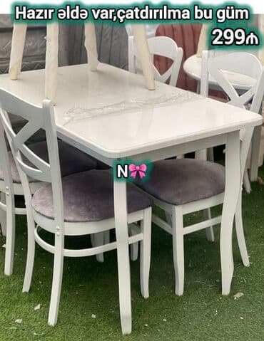 Kvadrat masa, Mətbəx üçün, 4 nəfər lalafo.az -da Kvadrat masa, Mətbəx üçün, 4 nəfər