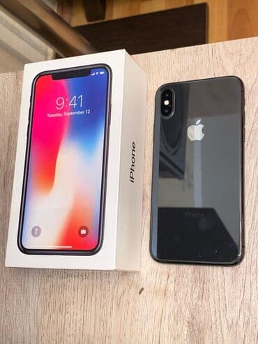 IPhone X, 64 GB, Space Gray, Face ID lalafo.az -da IPhone X, 64 GB, Space Gray, Face ID