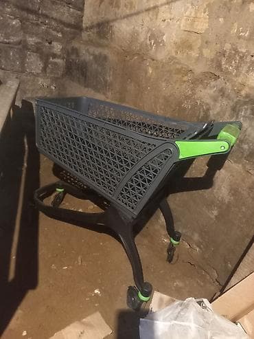 Supermarket alış-veriş arabası - Material: Möhkəm plastik səbət və lalafo.az -da Supermarket alış-veriş arabası - Material: Möhkəm plastik səbət və