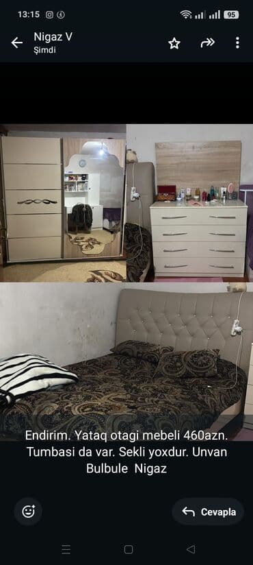 Endirim. Yataq otagi mebeli 460azn. Tumbasi da var. Sekli yoxdur lalafo.az -da Endirim. Yataq otagi mebeli 460azn. Tumbasi da var. Sekli yoxdur