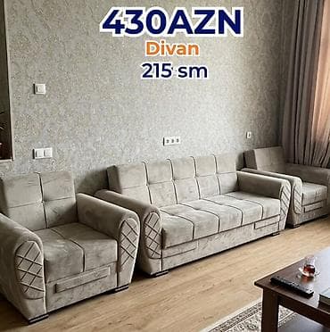 Divan – 215 sm - Rəng: açıq boz (neutrallıq və çoxsaylı interyerlərlə lalafo.az -da Divan – 215 sm - Rəng: açıq boz (neutrallıq və çoxsaylı interyerlərlə