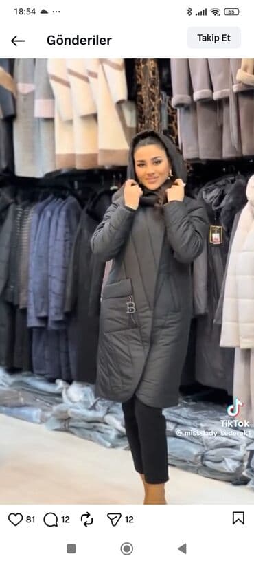 Qadınlar üçün qışlıq kapüşonlu paltar/kurtka 46 ölçüdü tərkibi dəvə lalafo.az -da Qadınlar üçün qışlıq kapüşonlu paltar/kurtka 46 ölçüdü tərkibi dəvə