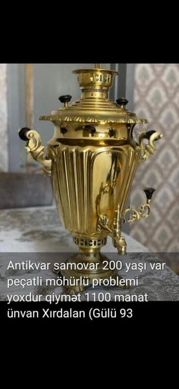 İşlənmiş Od Samovar, 8 l, Ünvandan götürmə lalafo.az -da İşlənmiş Od Samovar, 8 l, Ünvandan götürmə