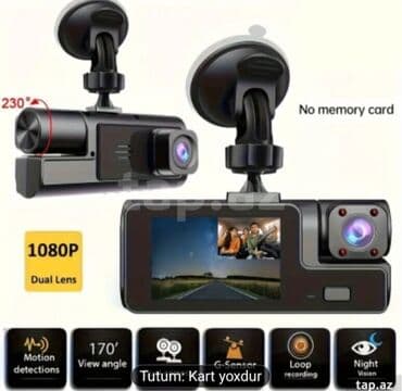 1080P keyfiyyətində, iki obyektivli avtomobil videoqeydiyyatçısı lalafo.az -da 1080P keyfiyyətində, iki obyektivli avtomobil videoqeydiyyatçısı