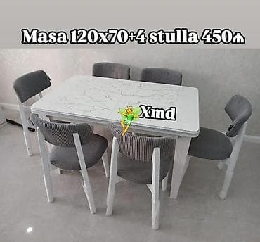 Mətbəx üçün, Yeni, Dördbucaq masa, 4 stul lalafo.az -da Mətbəx üçün, Yeni, Dördbucaq masa, 4 stul
