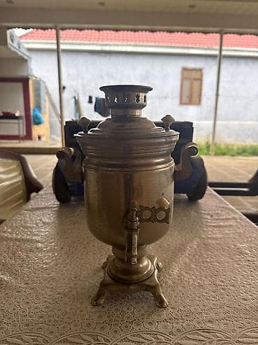 Klassik metal samovar 3 litrlik - Material: qalay/nikellə örtülmüş lalafo.az -da Klassik metal samovar 3 litrlik - Material: qalay/nikellə örtülmüş