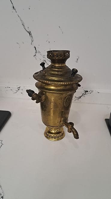 Misi samovar – dekorativ və kolleksiya üçün nadir nümunə. - Material at lalafo.az Misi samovar – dekorativ və kolleksiya üçün nadir nümunə. - Material