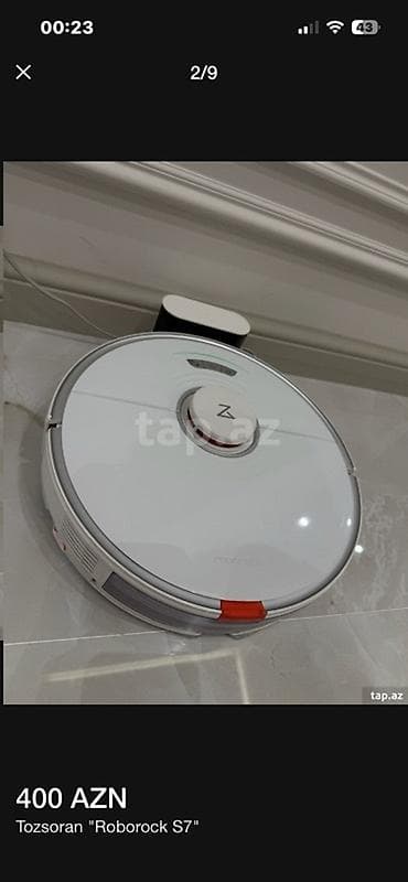 Məhsul: Robot tozsoran Roborock S7 Qiymət: 400 AZN Xüsusiyyətlər: - lalafo.az -da — 3 Məhsul: Robot tozsoran Roborock S7 Qiymət: 400 AZN Xüsusiyyətlər: - — 3